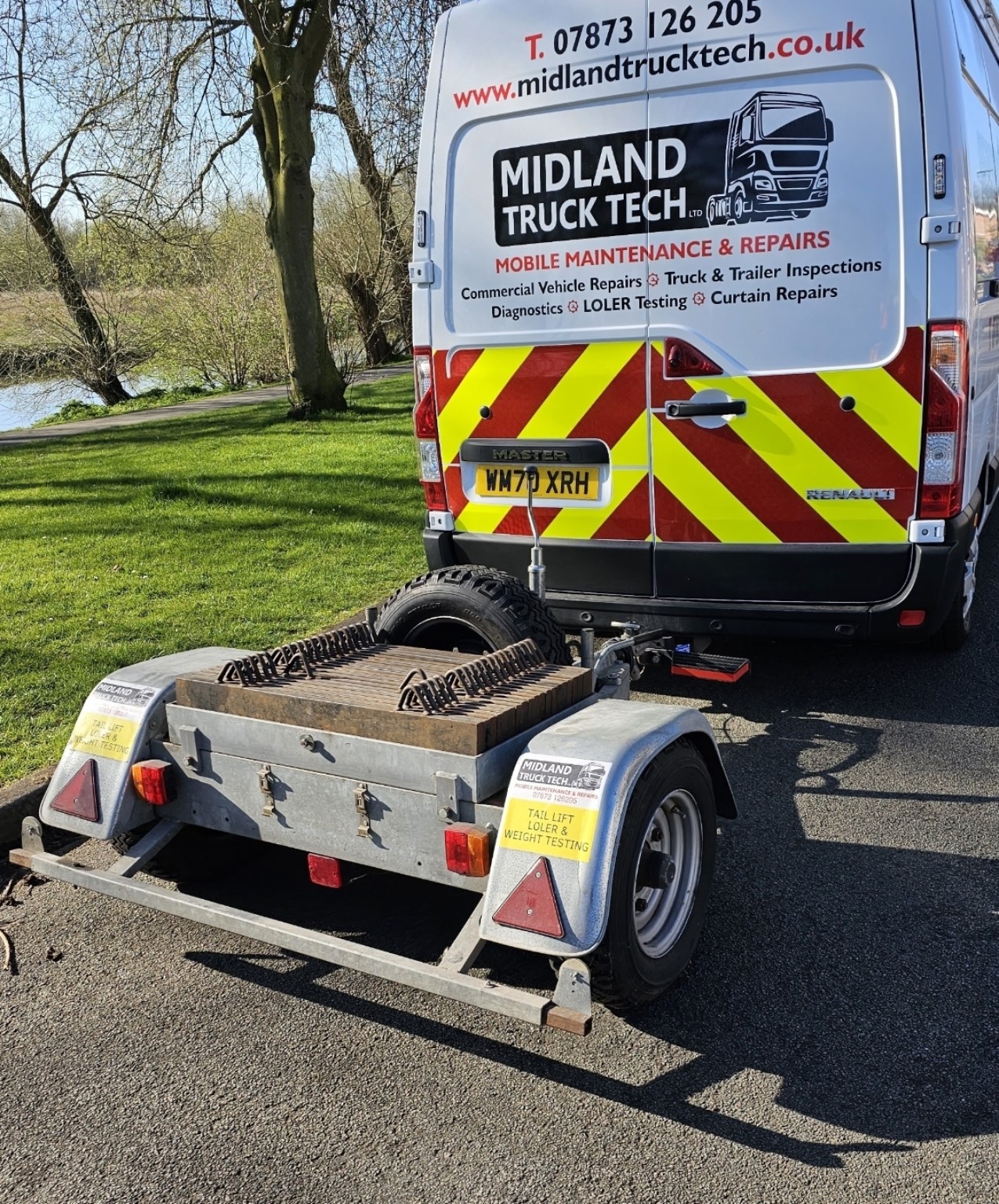 Midland Truck Tech van with mobile tail-lift and weight-testing equipment